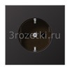 [AL1521KID] SCHUKO®-розетка 16 A / 250 B ~, Металлическое исполнение, dark (лакиров. алюминий) <Jung>