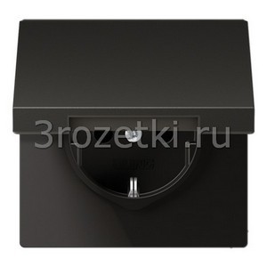 3rozetki.ru - Jung - [AL1521KIKLAN] SCHUKO®-розетка 16 A / 250 B ~, Металлическое исполнение, антрацит (лакиров. алюминий).