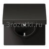 [AL1521KIKLAN] SCHUKO®-розетка 16 A / 250 B ~, Металлическое исполнение, антрацит (лакиров. алюминий) <Jung>