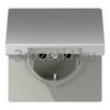 [AL1521KL] SCHUKO®-розетка 16 A / 250 B ~, Металлическое исполнение, алюминий <Jung>