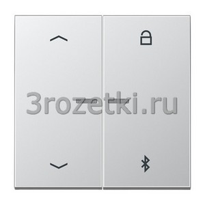 3rozetki.ru - Jung - [AL1751PBT] Таймер универсальный Bluetooth «стрелки», Металлическое исполнение, алюминий.