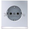 [AL2520-OLEDW] SCHUKO®-розетка 16 A / 250 B ~, Металлическое исполнение, алюминий <Jung>