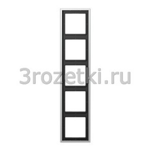 3rozetki.ru - Jung - LS - [AL2985] Рамка 5я, металл  (алюминий).