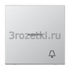 [AL2990KO5K] Клавиша с символом «звонок» и окошком, Металлическое исполнение, алюминий <Jung>