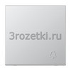 [AL2990KP] Клавиша с тиснёным символом «звонок», Металлическое исполнение, алюминий <Jung>