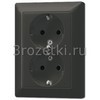 [AL5020KIAN-L] SCHUKO®-розетка 2-ная 16 A / 250 B ~, Металлическое исполнение, антрацит (лакиров.) <Jung>