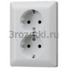 [AL5022KI-L] SCHUKO®-розетка 2-ная 16 A / 250 B ~, Металлическое исполнение, алюминий (лакиров.) <Jung>