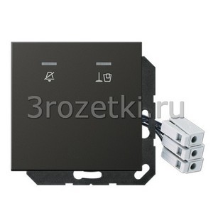 3rozetki.ru - Jung - [ALCUKO5M230AN] Накладка для внешнего DND-модуля с LED-лампами, 230 В, Металлическое исполнение, антрацит (лакиров. .