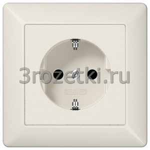 3rozetki.ru - Jung - [AS1521KI] SCHUKO®-розетка 16 A / 250 B ~, Блестящий дуропласт (устойчив к механическим повреждениям), слоновая.