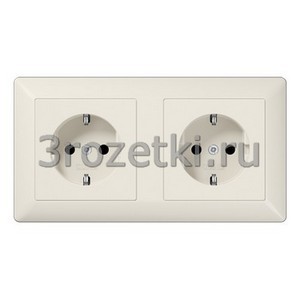 3rozetki.ru - Jung - [AS1522] SCHUKO®-розетка для кабельных каналов 16 A / 250 B ~, Блестящий дуропласт (устойчив к механическим п.