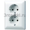 [AS5022KIUWW] SCHUKO®-розетка 2-ная 16 A / 250 B ~, с дополнительной защитой, белый <Jung>