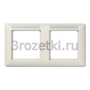 3rozetki.ru - Jung - [AS5820BFINA] Рамка, Термопласт (ударопрочный) блестящий, 2-ная.