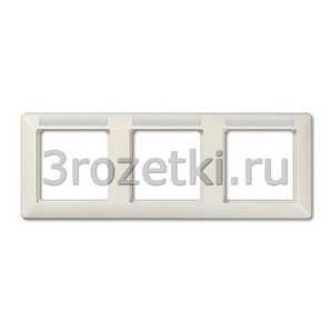 3rozetki.ru - Jung - [AS5830BFINA] Рамка, Термопласт (ударопрочный) блестящий, 3-ная.