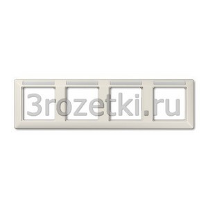 3rozetki.ru - Jung - [AS5840BFINA] Рамка, Термопласт (ударопрочный) блестящий, 4-ная.