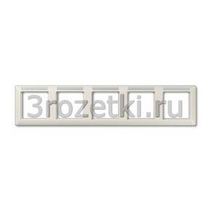 3rozetki.ru - Jung - [AS5850BFINA] Рамка, Термопласт (ударопрочный) блестящий, 5-ная.