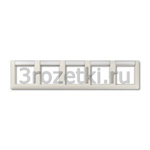 3rozetki.ru - Jung - [AS5850NA] Рамка с полями для надписи 12 x 55,5 мм для горизонтальной установки, Блестящий дуропласт (устойчив .