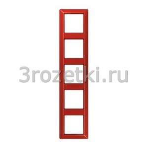 3rozetki.ru - Jung - [AS585BFRT] Рамка, Термопласт (ударопрочный) блестящий, 5-ная.