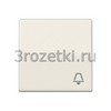 [AS591K] Клавиша с символом «звонок», Блестящий дуропласт (устойчив к механическим повреждениям), слоновая ко <Jung>