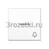 [AS591KO5KWW] Клавиша с символом «звонок» и окошком, Блестящий дуропласт (устойчив к механическим повреждениям), б <Jung>