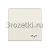 [AS591L] Клавиша с символом «освещение», Блестящий дуропласт (устойчив к механическим повреждениям), слоновая <Jung>