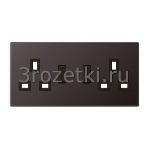 3rozetki.ru - Jung - [BS2172ALDPL] Накладка, Металлическое исполнение, dark (лакиров. алюминий).