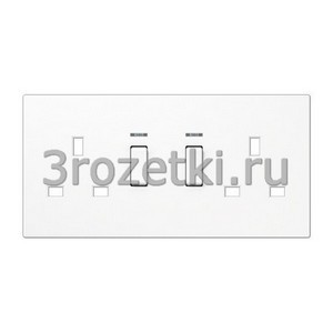 3rozetki.ru - Jung - [BS2172KOWWPL] Накладка, Блестящий дуропласт (устойчив к механическим повреждениям), белый.