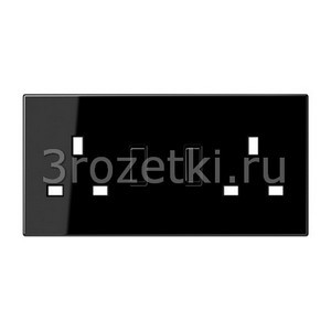 3rozetki.ru - Jung - [BS2172SWPL] Накладка, Блестящий дуропласт (устойчив к механическим повреждениям), чёрный.