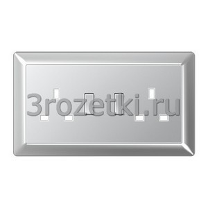 3rozetki.ru - Jung - [BS2172VALPL-L] Крышка (полная плата), Блестящий дуропласт (устойчив к механическим повреждениям), алюминий (лакиров.