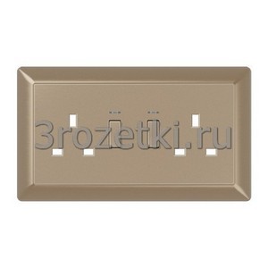 3rozetki.ru - Jung - [BS2172VKOGBPL-L] Крышка (полная плата), Блестящий дуропласт (устойчив к механическим повреждениям), золотая бронза (л.