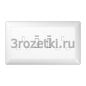 3rozetki.ru - Jung - [BS2172VKOWWPL] Крышка (полная плата), Блестящий дуропласт (устойчив к механическим повреждениям), белый.