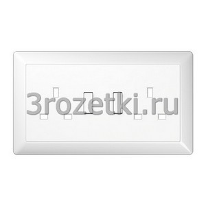 3rozetki.ru - Jung - [BS2172VWWPL] Крышка (полная плата), Блестящий дуропласт (устойчив к механическим повреждениям), белый.