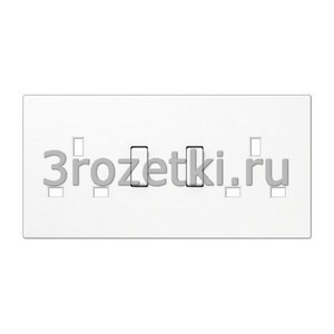 3rozetki.ru - Jung - [BS2172WWPL] Накладка, Блестящий дуропласт (устойчив к механическим повреждениям), белый.