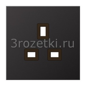 3rozetki.ru - Jung - [BS2521ALDPL] Накладка, Металлическое исполнение, dark (лакиров. алюминий).