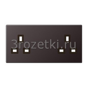 3rozetki.ru - Jung - [BS2522ALDPL] Накладка, Металлическое исполнение, dark (лакиров. алюминий).