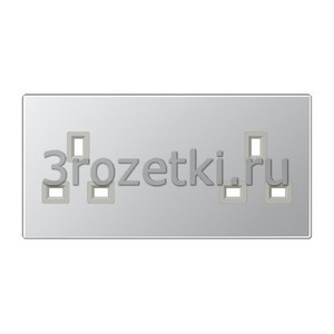 3rozetki.ru - Jung - [BS2522ALPL] Накладка, Металлическое исполнение, алюминий.