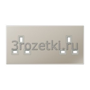 3rozetki.ru - Jung - [BS2522ESPL] Накладка, Металлическое исполнение, нержавеющая сталь.