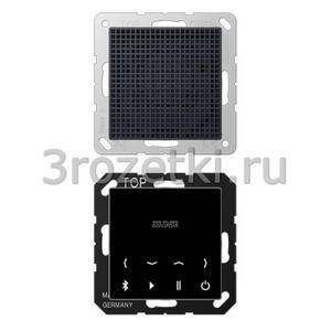 3rozetki.ru - Jung - [BTCA518ANM] Bluetooth Connect, mono set, с чёрным дисплеем, динамик матовый антрацит.