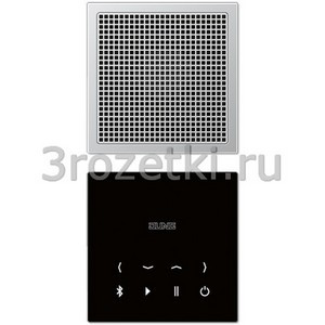 3rozetki.ru - Jung - [BTCAL2918] Bluetooth Connect, mono set, с чёрным дисплеем, динамик алюминий.