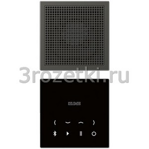 3rozetki.ru - Jung - [BTCAL2918AN] Bluetooth Connect, mono set, с чёрным дисплеем, динамик антрацит (лакиров. алюминий).