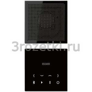 3rozetki.ru - Jung - [BTCLS918SW] Bluetooth Connect, mono set, с чёрным дисплеем, динамик чёрный.