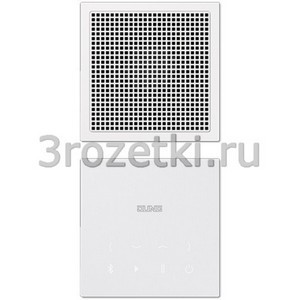 3rozetki.ru - Jung - [BTCLS918WW] Bluetooth Connect, mono set, с белым дисплеем, динамик белый.