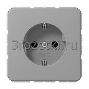 3rozetki.ru - Jung - [CD1520BFGR] SCHUKO®-розетка 16 A / 250 B ~, Термопласт (ударопрочный) блестящий, серый.