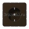 [CD1520BFKIBR] SCHUKO®-розетка 16 A / 250 B ~, Термопласт (ударопрочный) блестящий, коричневый <Jung>