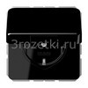 [CD1520BFKIKLSW] SCHUKO®-розетка 16 A / 250 B ~, Термопласт (ударопрочный) блестящий, чёрный <Jung>