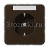 [CD1520BFKINABR] SCHUKO®-розетка 16 A / 250 B ~, Термопласт (ударопрочный) блестящий, коричневый <Jung>