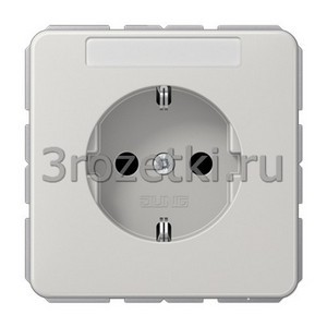 3rozetki.ru - Jung - [CD1520BFKINALG] SCHUKO®-розетка 16 A / 250 B ~, Термопласт (ударопрочный) блестящий, светло-серый.