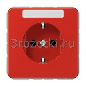 3rozetki.ru - Jung - [CD1520BFKINART] SCHUKO®-розетка 16 A / 250 B ~, Термопласт (ударопрочный) блестящий, красный.