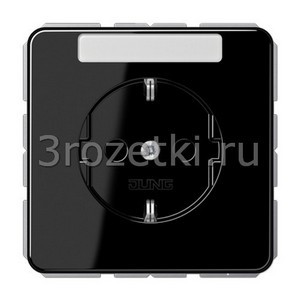 3rozetki.ru - Jung - [CD1520BFKINASW] SCHUKO®-розетка 16 A / 250 B ~, Термопласт (ударопрочный) блестящий, чёрный.