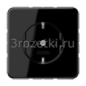 3rozetki.ru - Jung - [CD1520BFKISW] SCHUKO®-розетка 16 A / 250 B ~, Термопласт (ударопрочный) блестящий, чёрный.