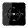 [CD1520BFKISW] SCHUKO®-розетка 16 A / 250 B ~, Термопласт (ударопрочный) блестящий, чёрный <Jung>